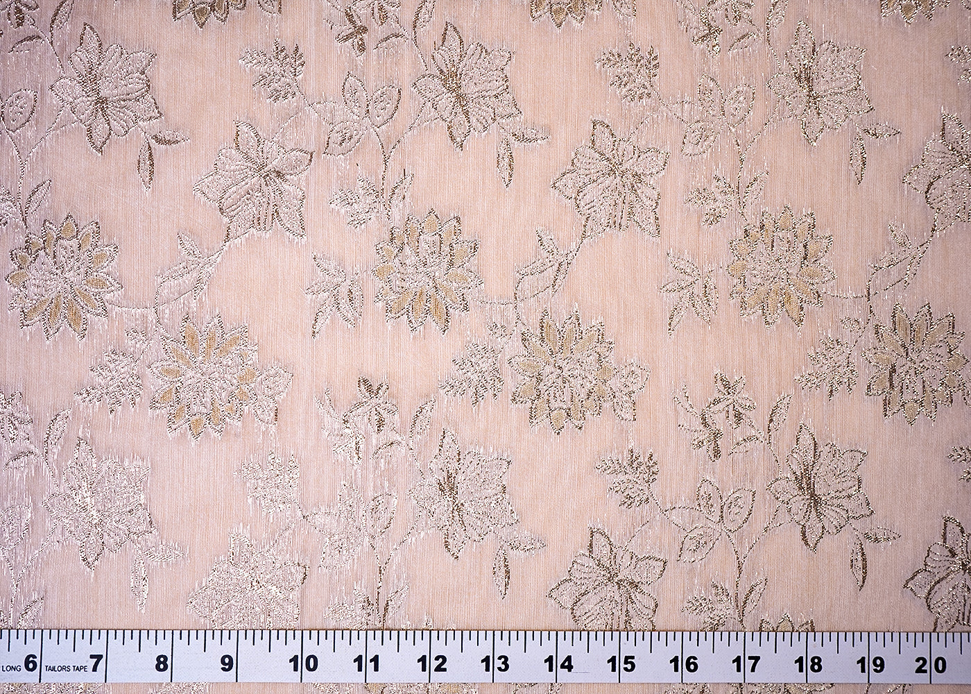 ( Pre-Cut 3.25 MTR) White Chanderi Fabric With All Over Zari Handloom 18101