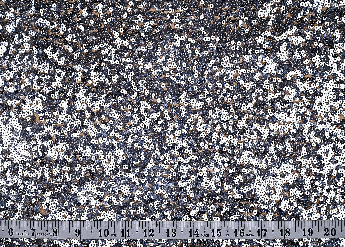 (Pre-Cut-1-MTR)-Silver-Net-Fabric-With-All-Over-Sequins-Work-18876-measurement-view