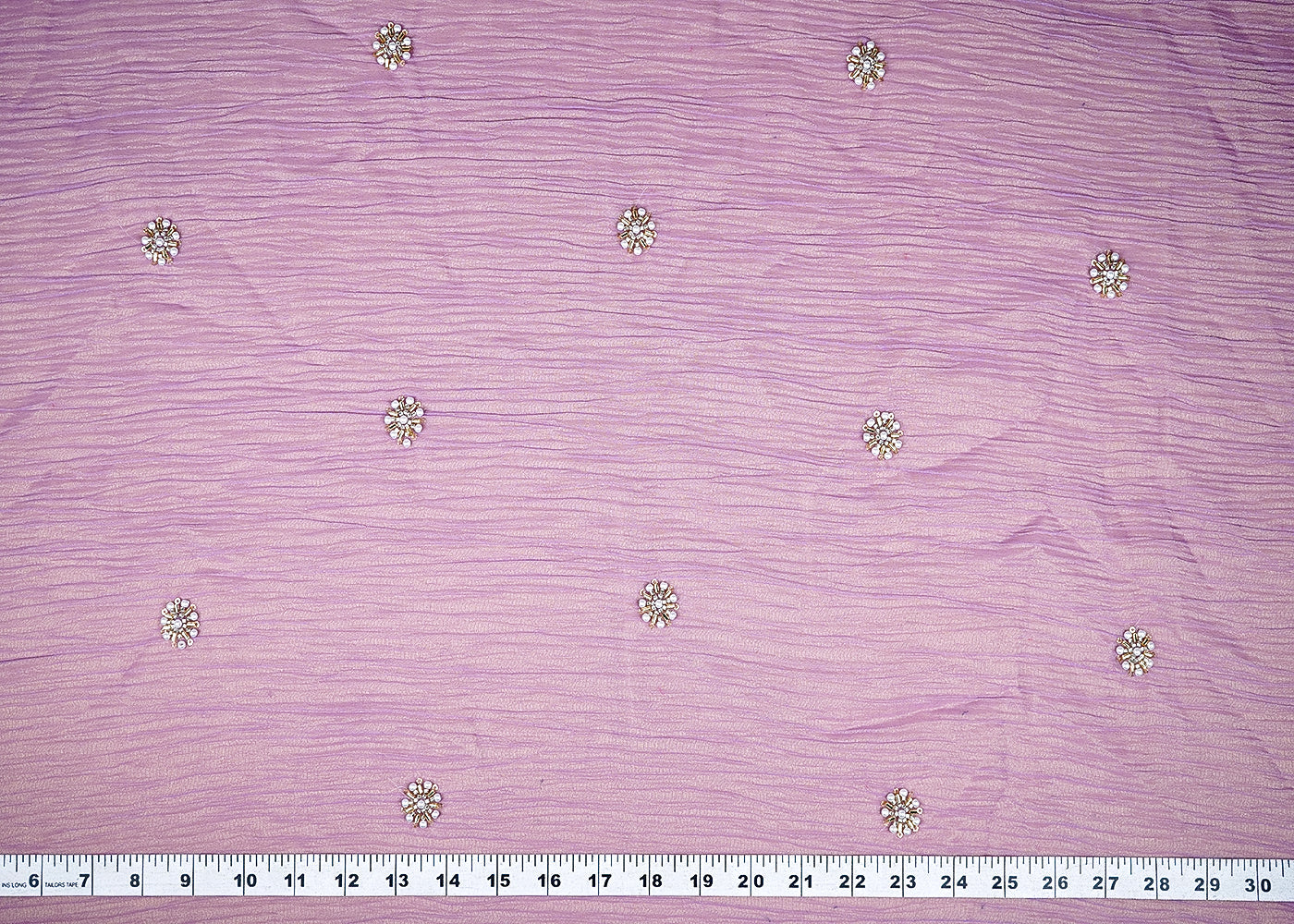(Pre-Cut-1.6-MTR)-Purple-Crushed-Tissue-Fabric-With-All-Over-Katdana,-Bead-And-Sequins-Work-18913-measurement-view