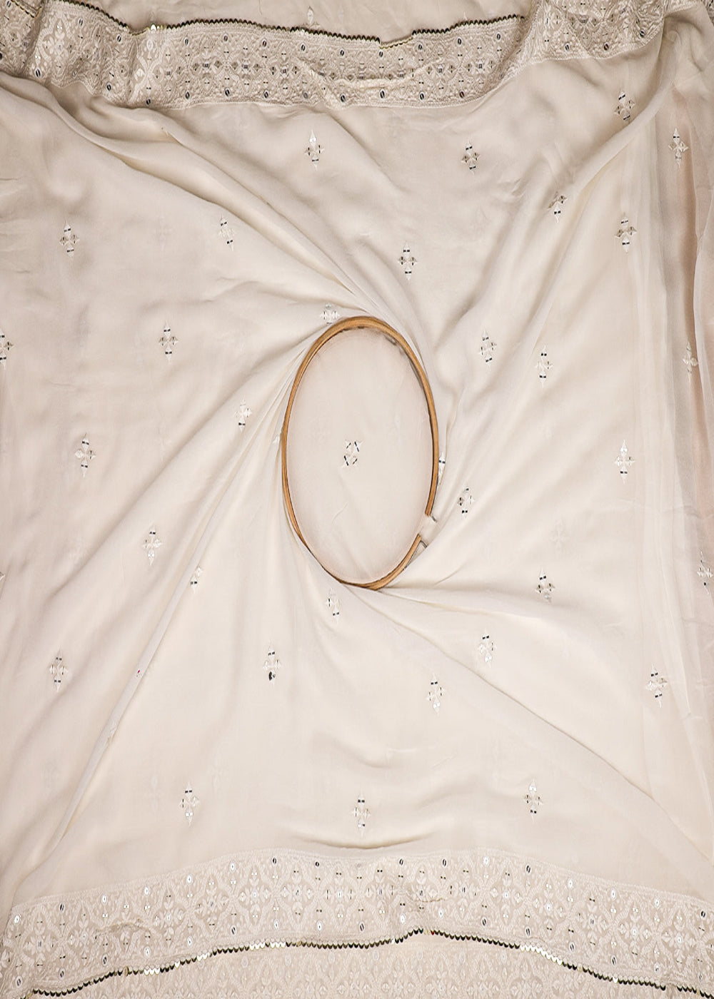 White-Dyeable-Georgette-Dupatta-Fabric-With-All-Over-Thread-And-Sequins-Work-With-Two-Side-Border-19180-close-view