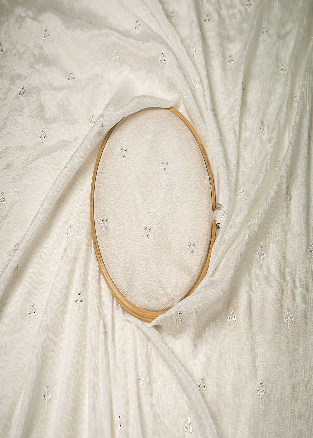 White-Dyeable-Chinon-Chiffon-Fabric-With-All-Over-Thread-And-Faux-Mirror-Work-19217-close-view