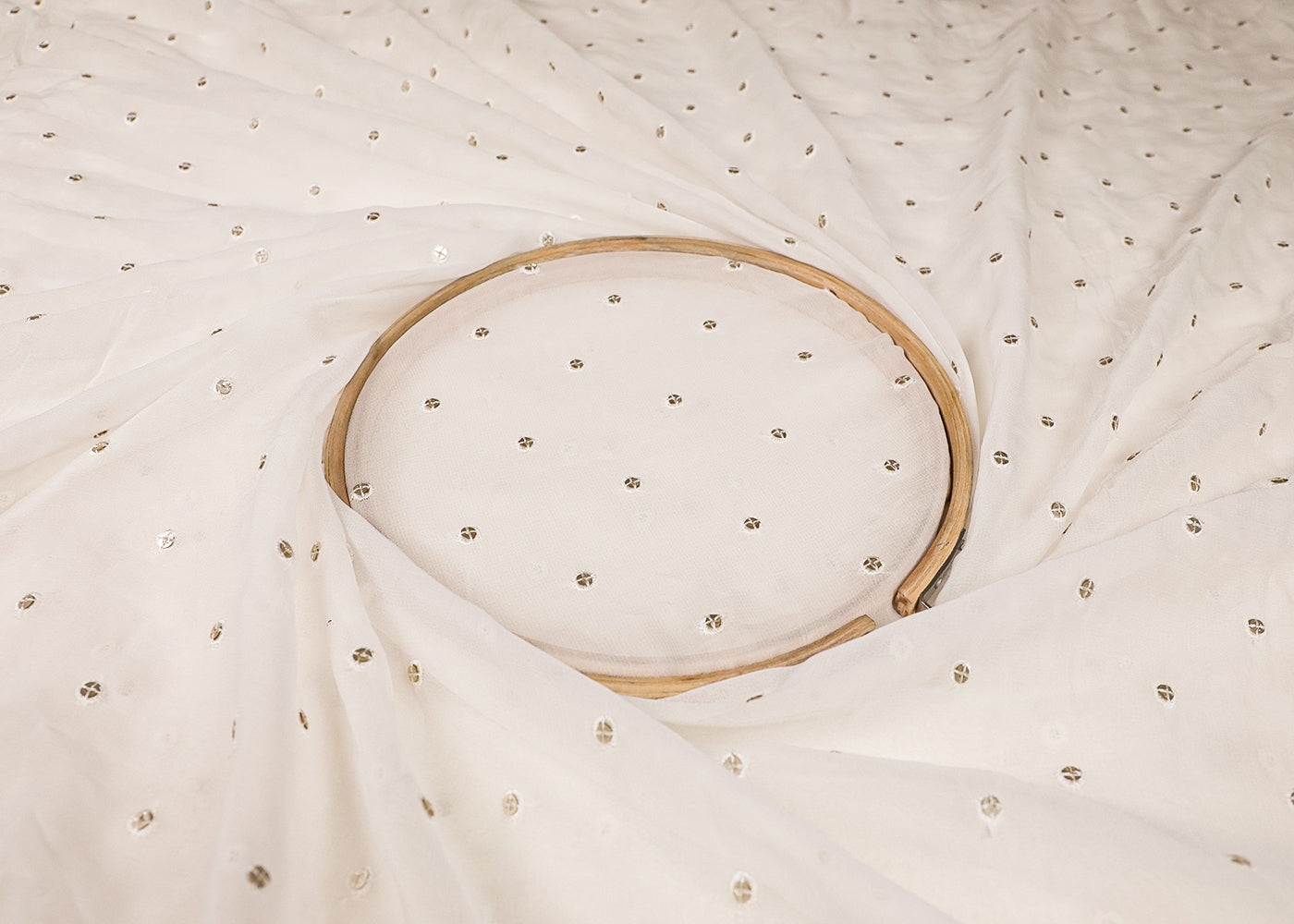 The Noor - White Georgette Fabric With Timeless Thread And Sequins Work | 19221