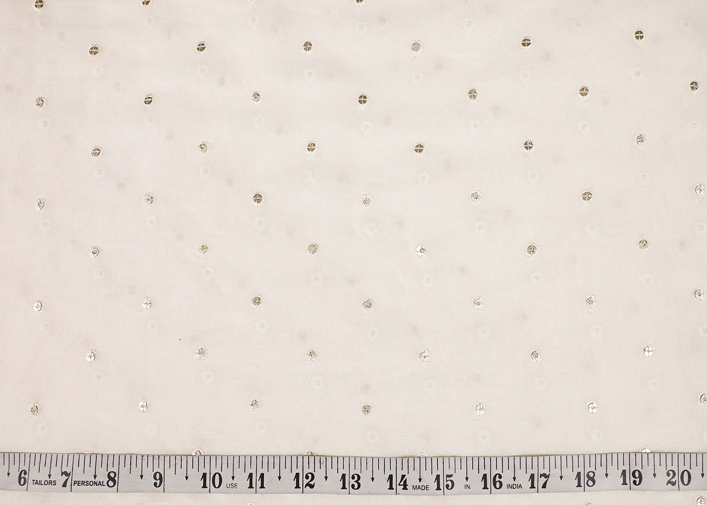 The Noor - White Georgette Fabric With Timeless Thread And Sequins Work | 19221