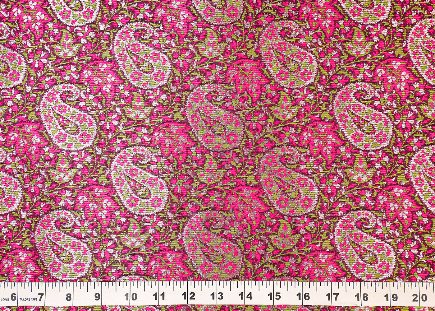 Purle Banarasi Brocade Fabric With All Over Thread And Golden Zari Handloom 19277