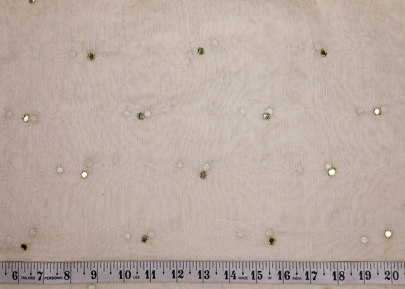 Sanjeeda Shaikh Inspired Edition | White Embroidered Chanderi Unstitched Fabric 19285