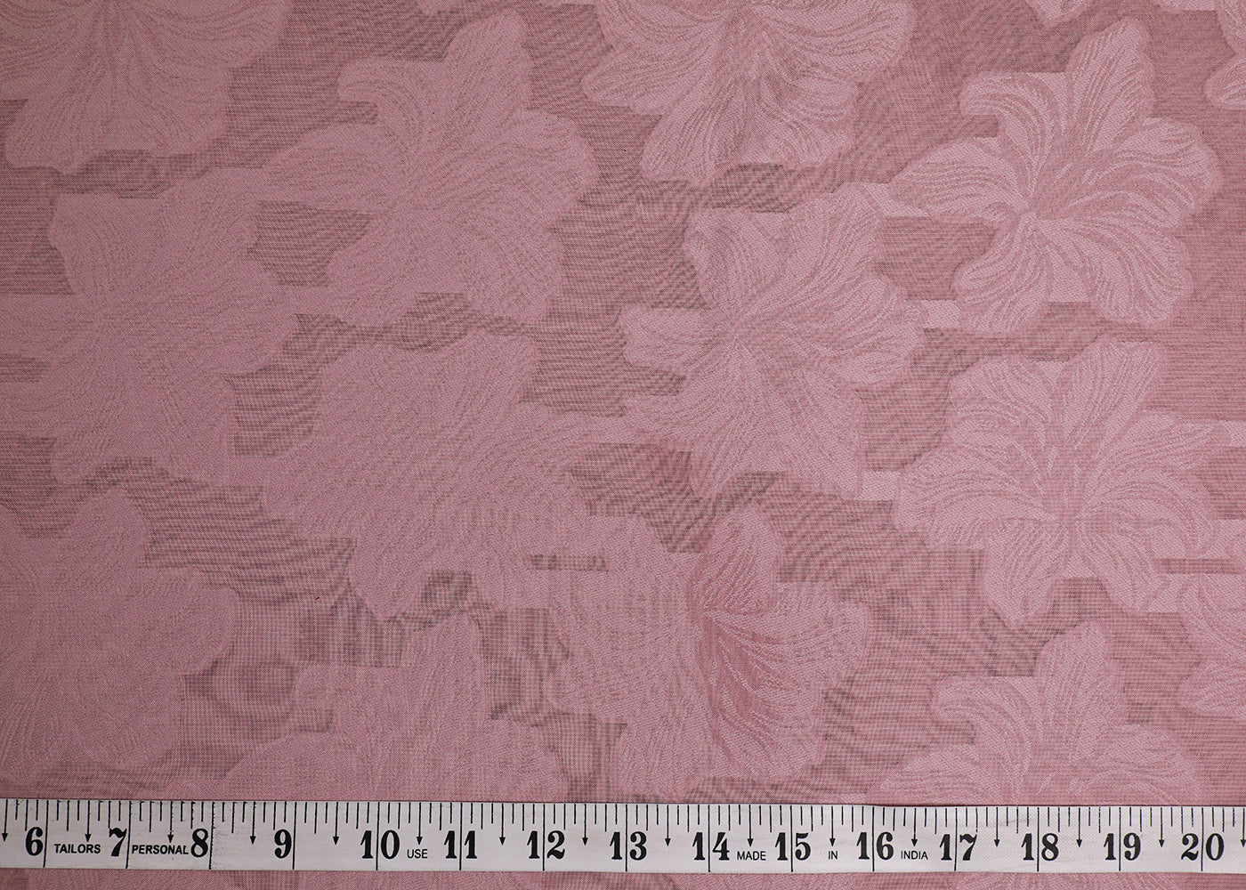 Onion Georgette Fabric With All Over Self Work 19516