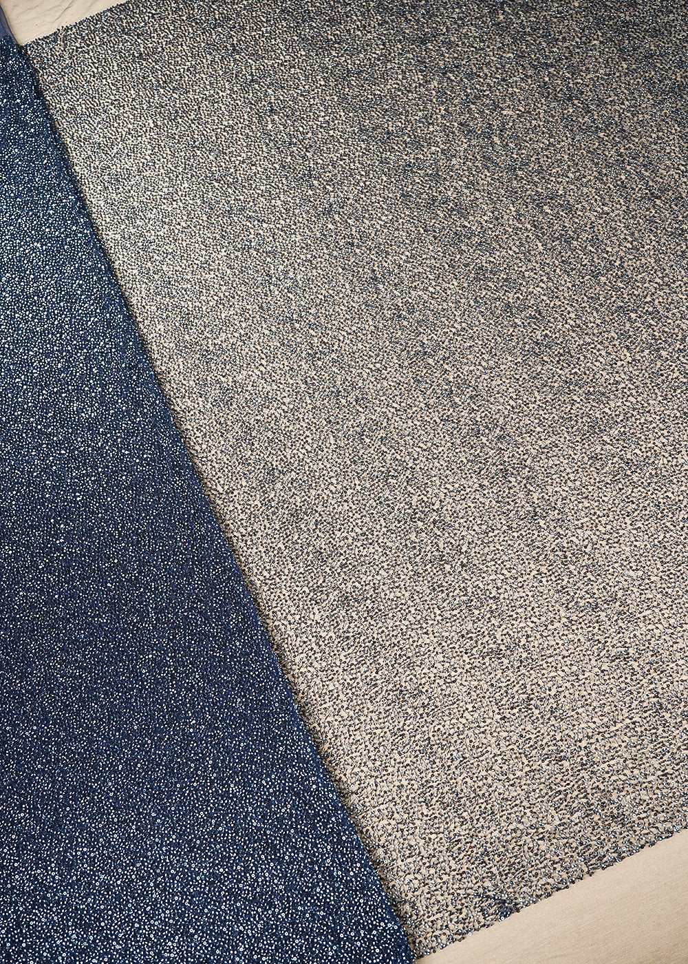 Krystle D'Souza Inspired Edition | Navy Blue Embroidered Net Unstitched Fabric 19751