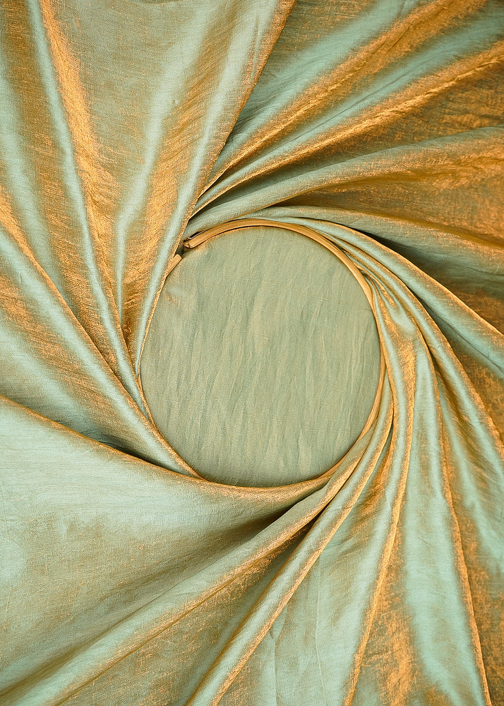 Sapphire Blue Colored Diamond Silk Fabric 19811(101)