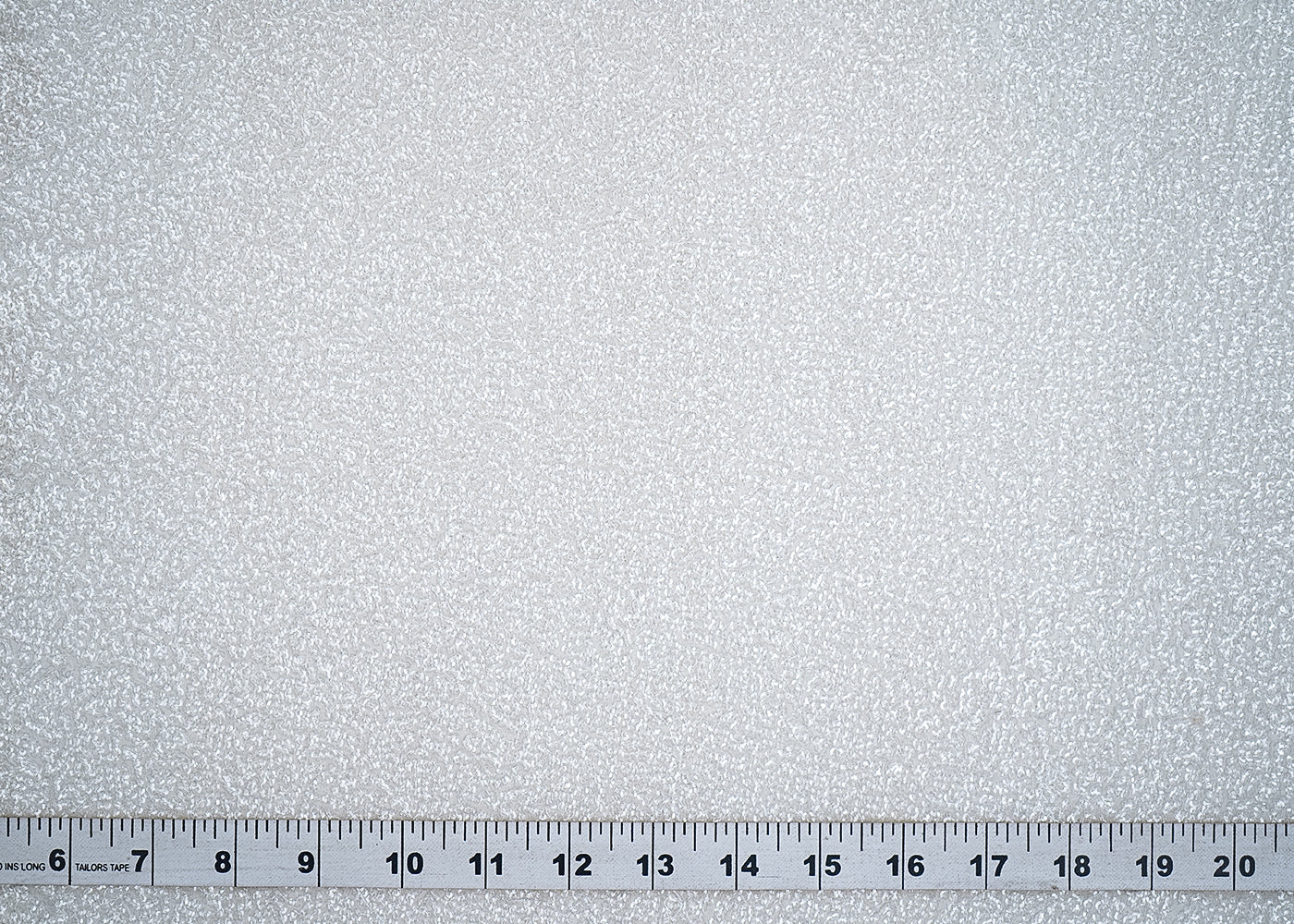 White Georgette Fabric With All Over Water Sequins Work 19826