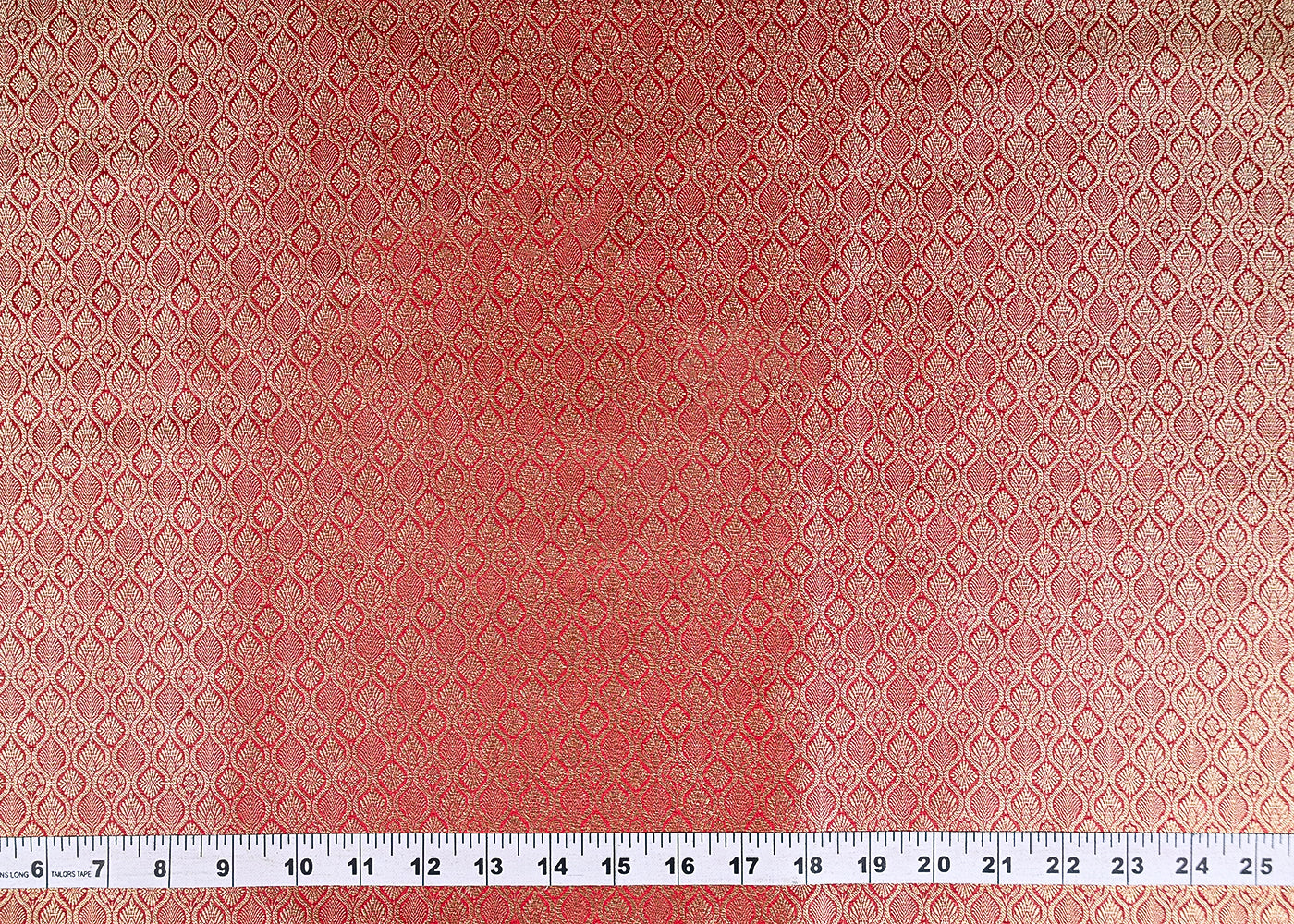 Maroon Banarasi Brocade Fabric With Zari Handloom 20195