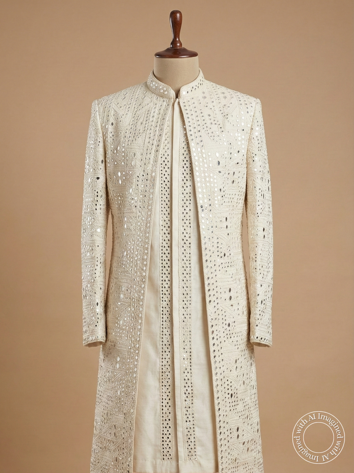 The Virasat – Unstitched White Regal Menswear Fabric 20200