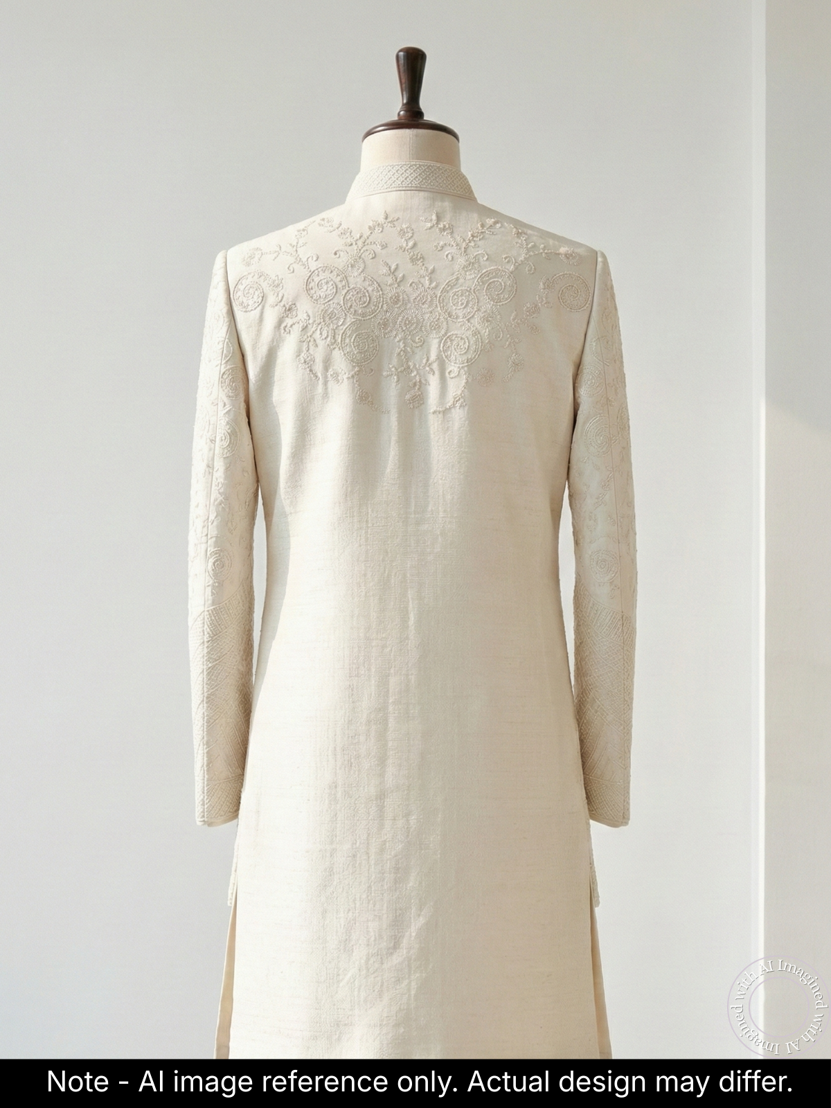 The Virasat - Unstitched White Regal Menswear Fabric 20205