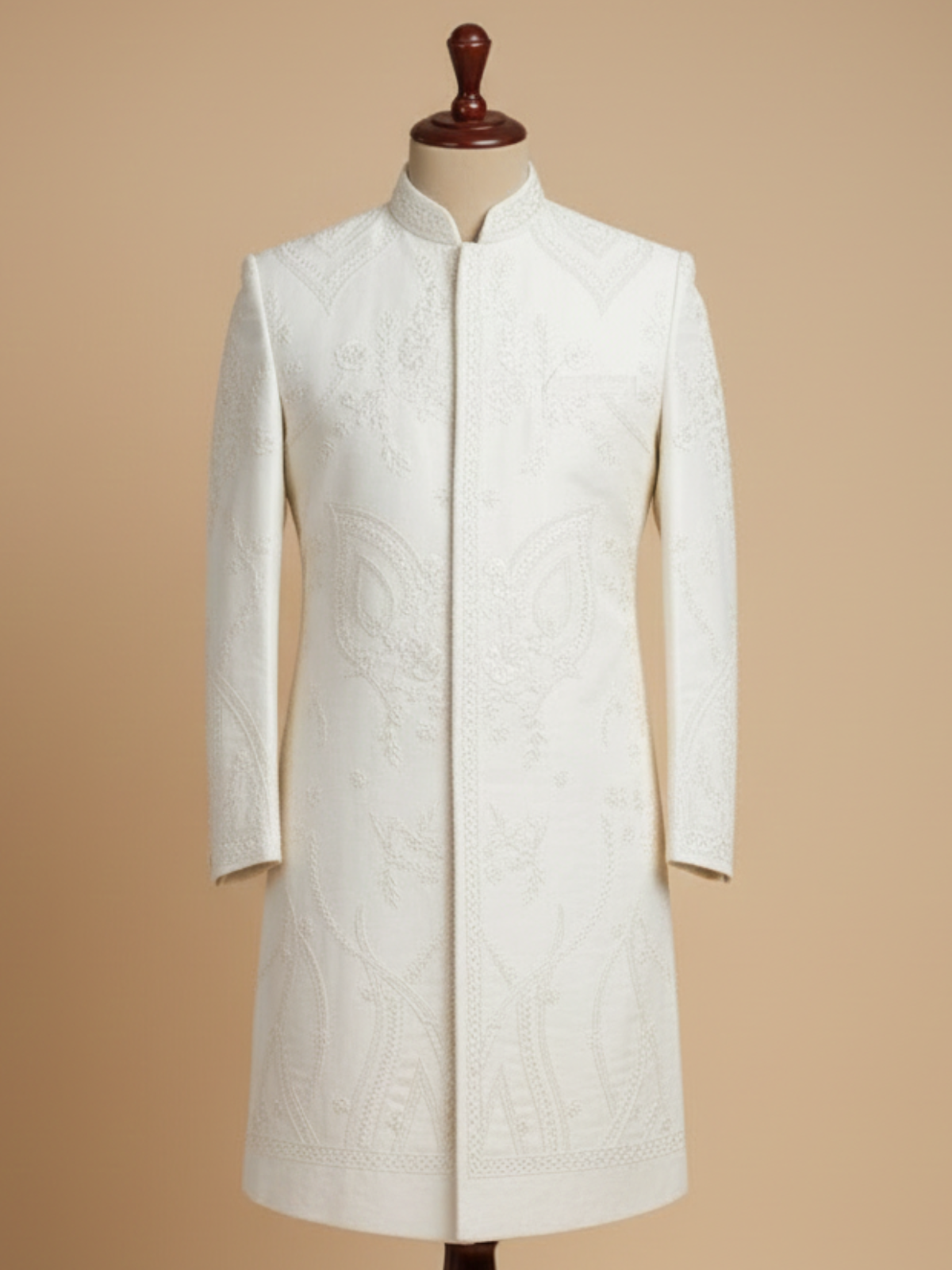 The Virasat – Unstitched White Regal Menswear Fabric 20209