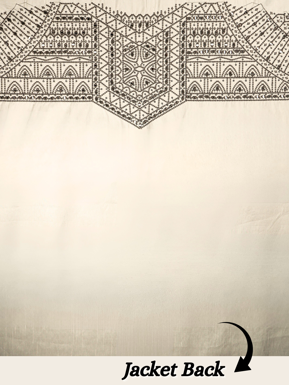 The Riwaayat - Unstitched White Jodhpuri Jacket Fabric for Men 20213
