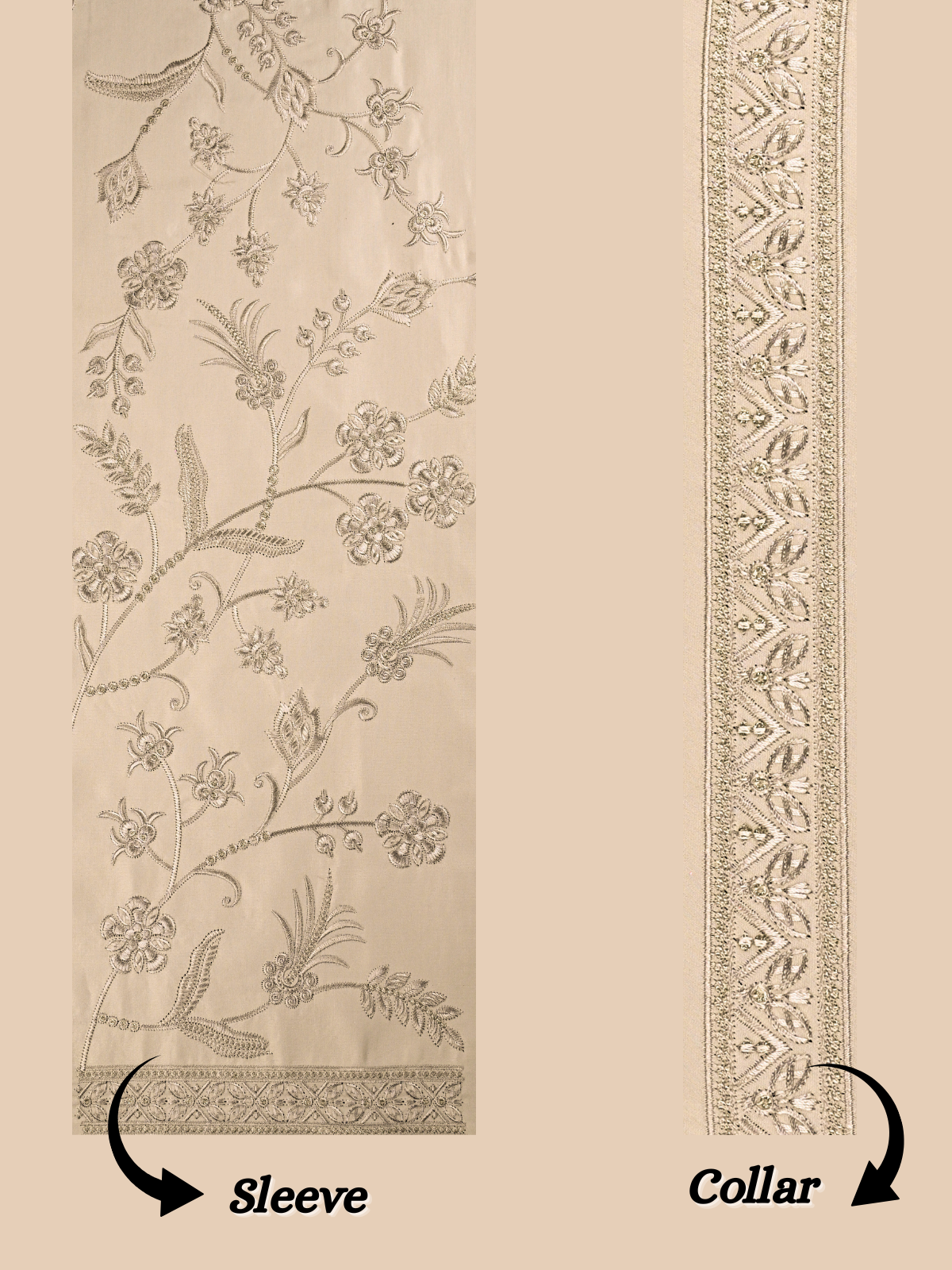 The Riwaayat - Unstitched Cream Jodhpuri Jacket Fabric for Men 20215