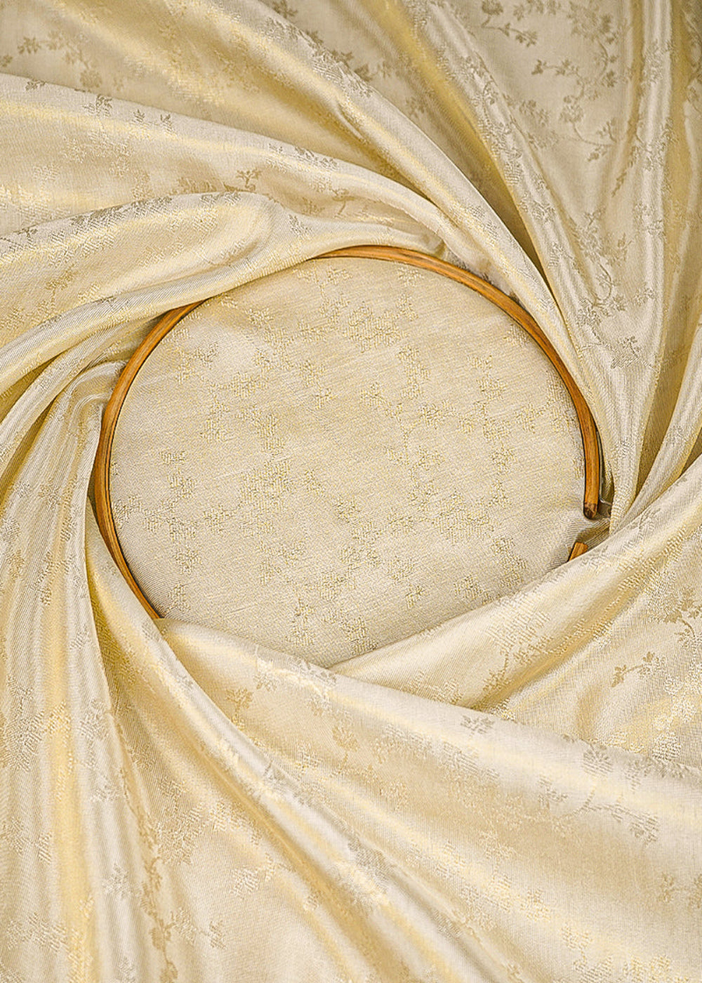 Light-Golden-Tissue-Fabric-With-All-Over-Self-Work-20351-close-view
