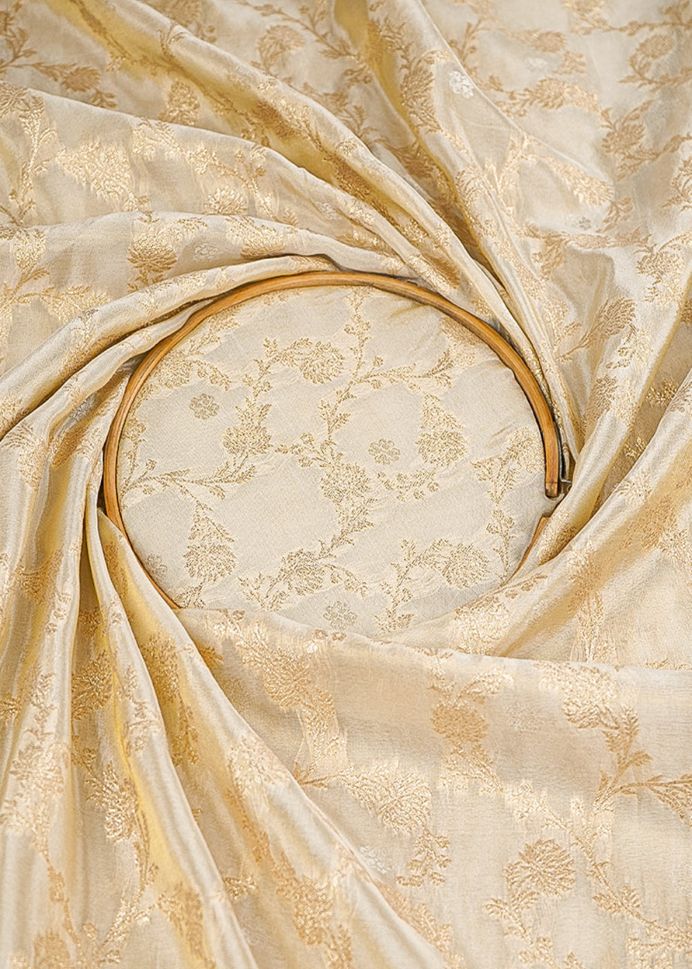 Light-Golden-Tissue-Fabric-With-All-Over-Golden-Zari-Handloom-20357-close-view