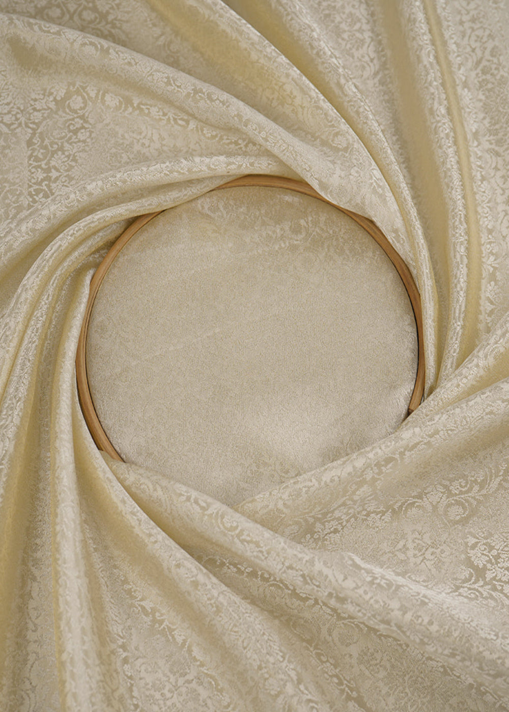 Light-Golden-Tissue-Fabric-With-All-Over-Self-Work-20395-close-view