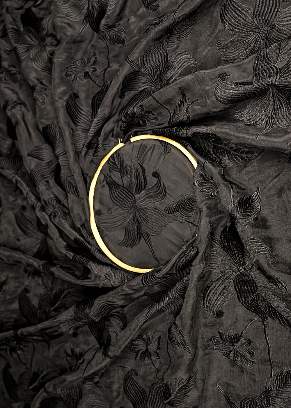 Black-Organza-Fabric-With-All-Over-Thread-Work-20682-close-view