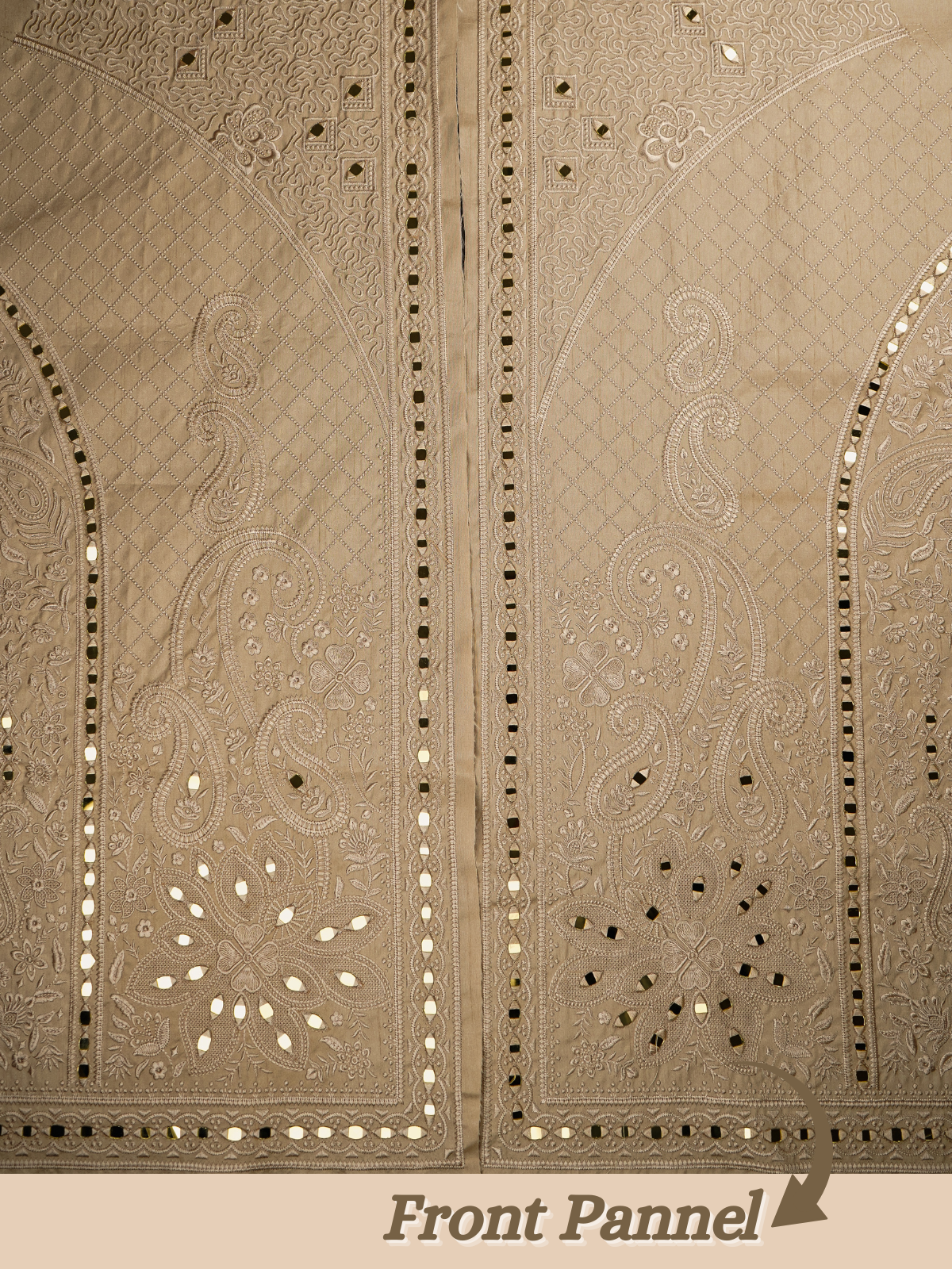 The Riwaayat - Unstitched Chiku Jodhpuri Jacket Fabric for Men 20716