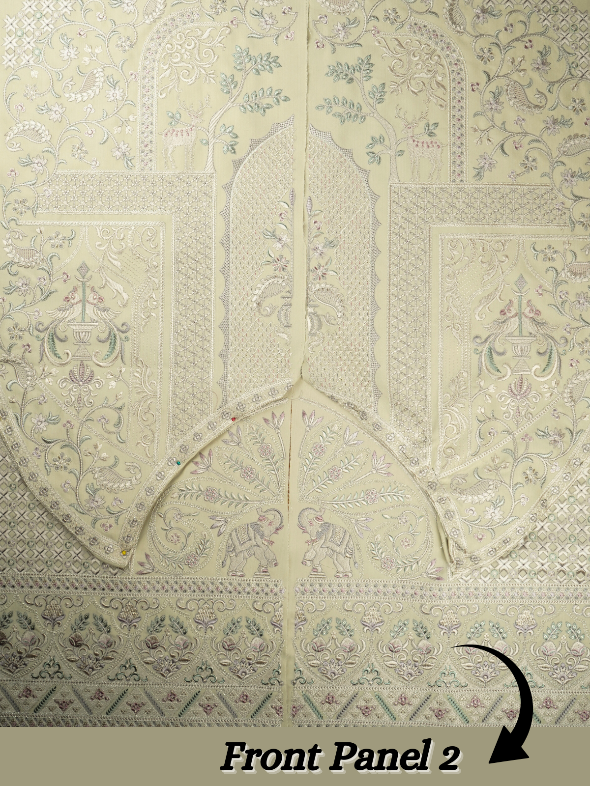 The Virasat - Unstitched Pista Green Regal Menswear Fabric 20727