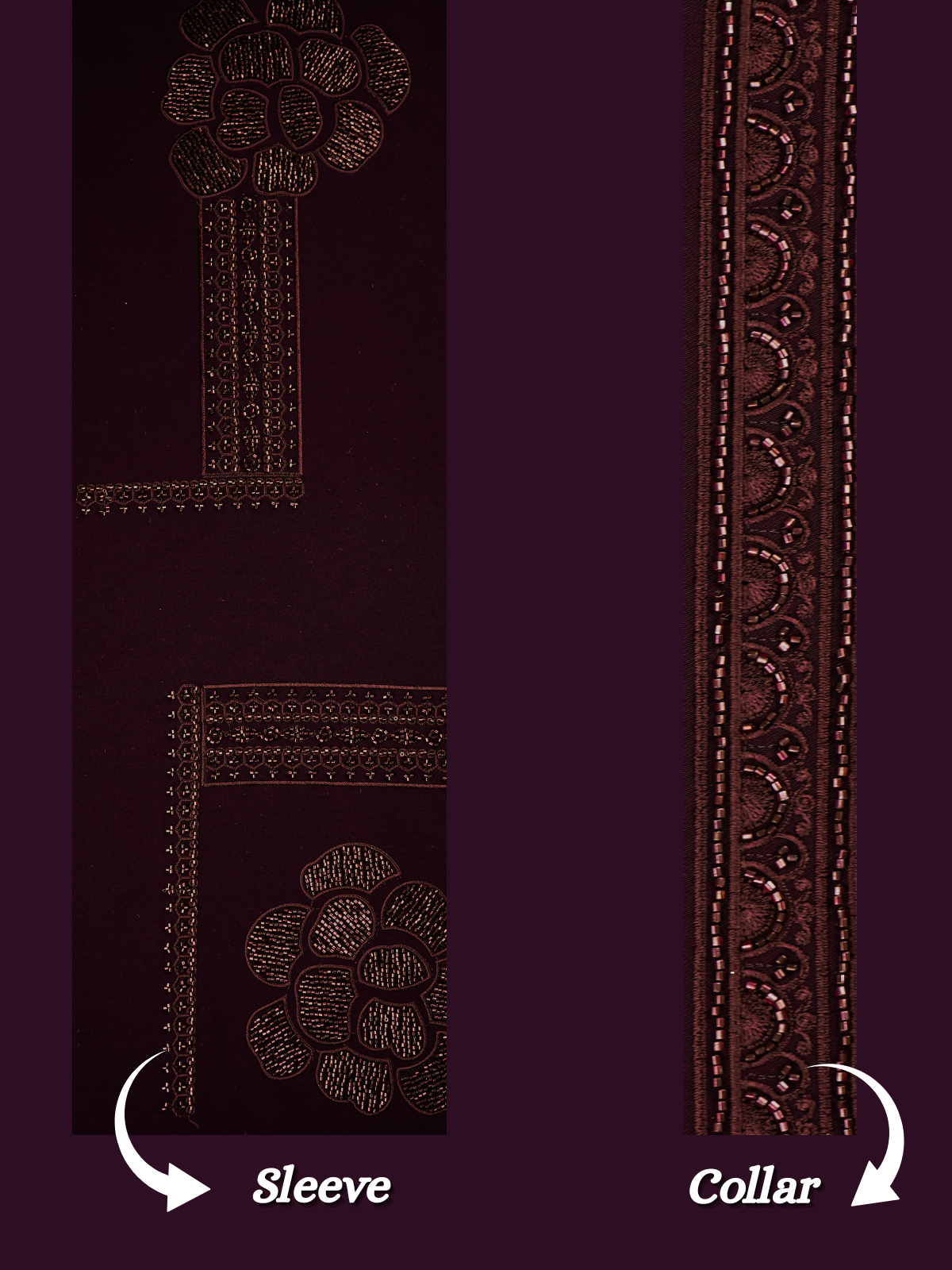 The Riwaayat - Unstitched Wine Jodhpuri Jacket Fabric for Men 20744