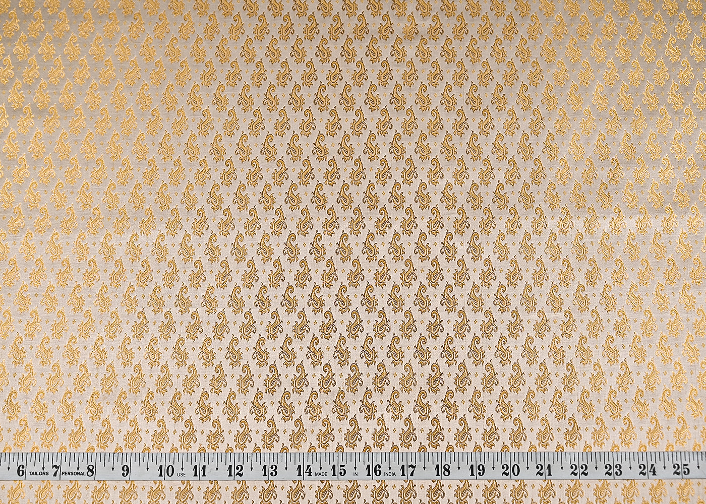 Ivory-Banarasi-Brocade-Fabric-With-All-Over-Golden-Zari-Handloom-20800-measurement-view
