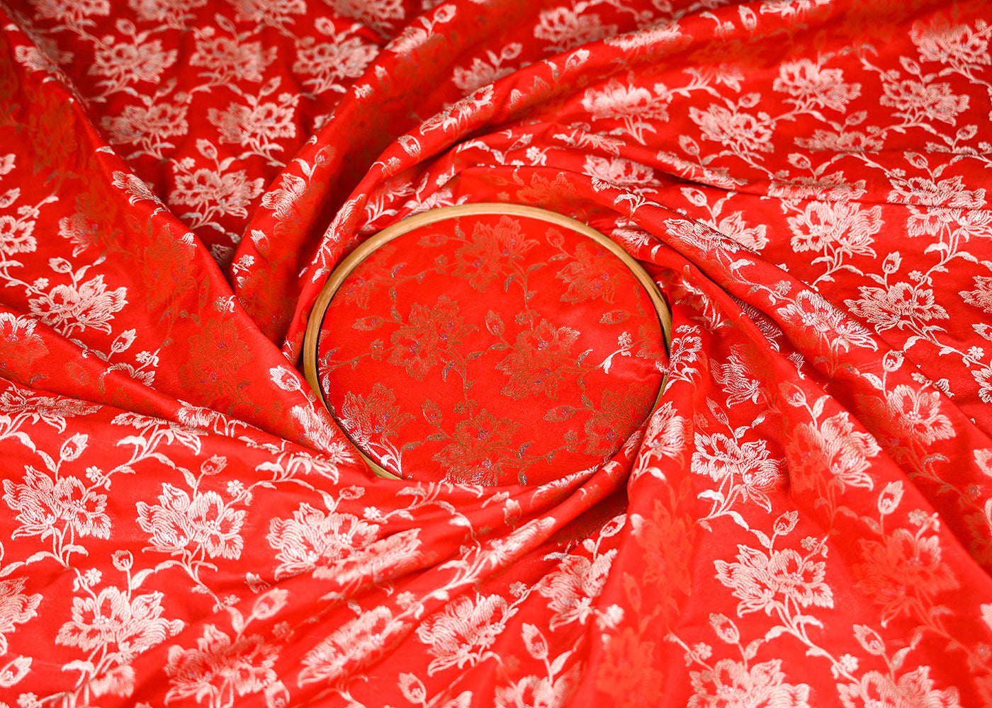 red-banarasi-brocade-fabric-with-all-over-golden-zari-handloom-20808-close-view