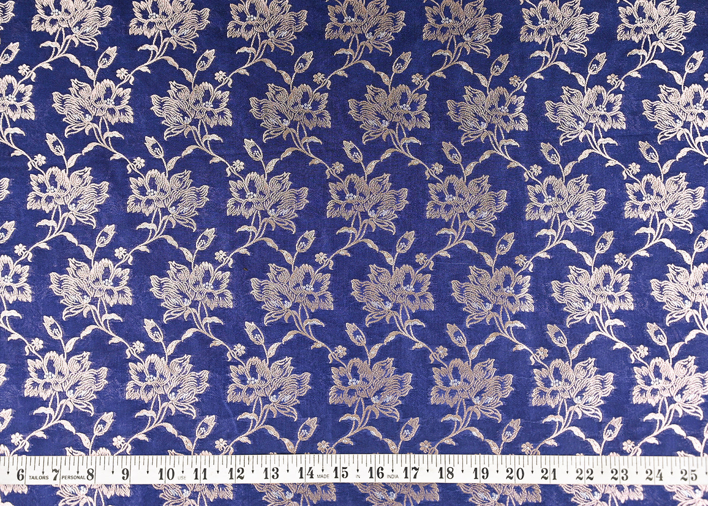 navy-blue-banarasi-brocade-fabric-with-all-over-golden-zari-handloom-20810-measurement-view