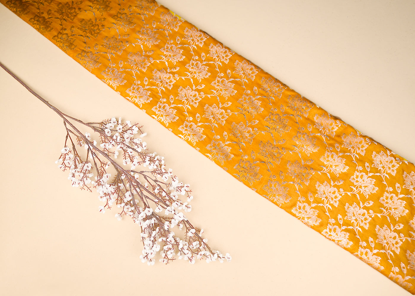 mustard-banarasi-brocade-fabric-with-all-over-golden-zari-handloom-20811