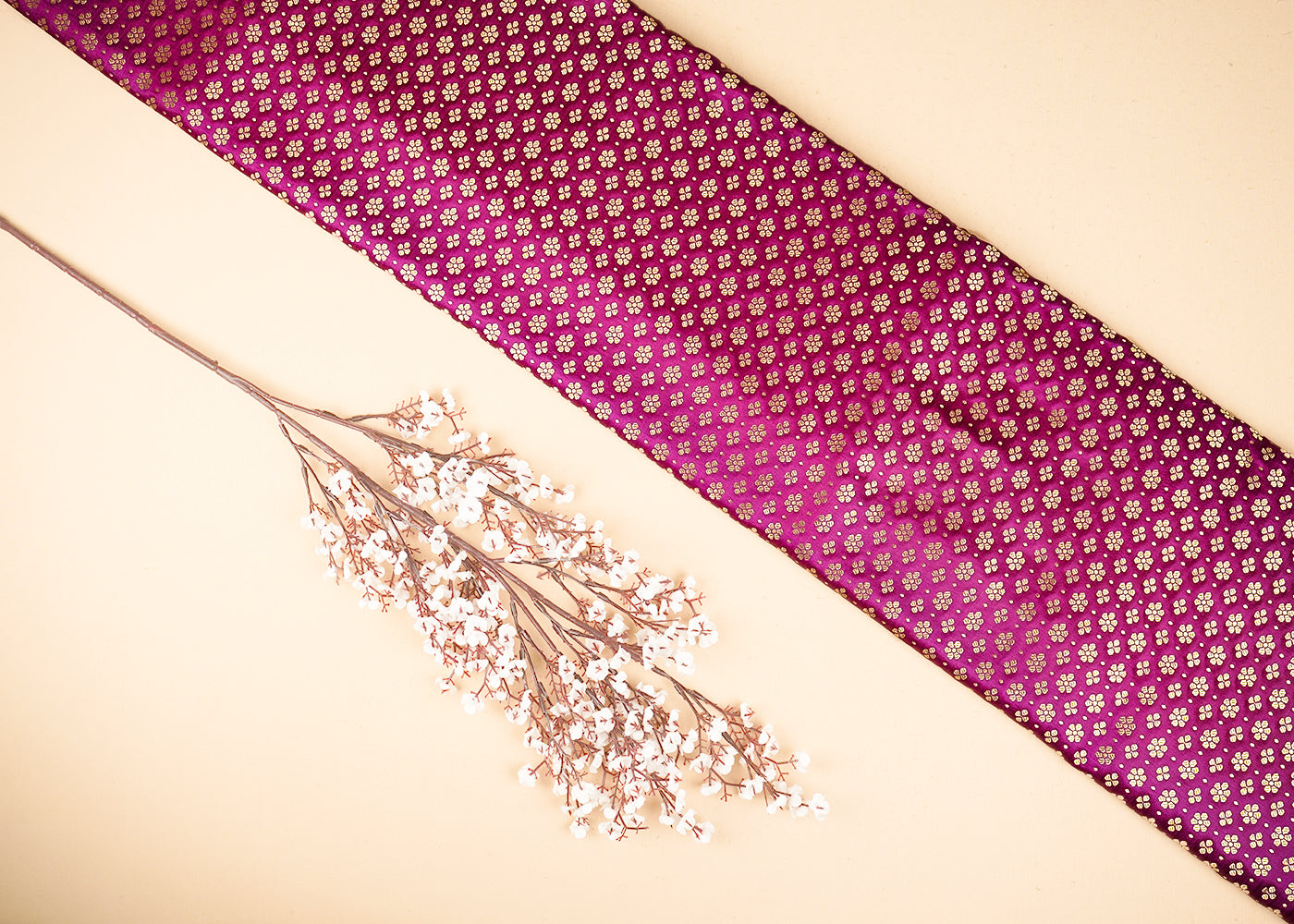 Purple-Banarasi-Brocade-Fabric-With-All-Over-Golden-Zari-Handloom-20819