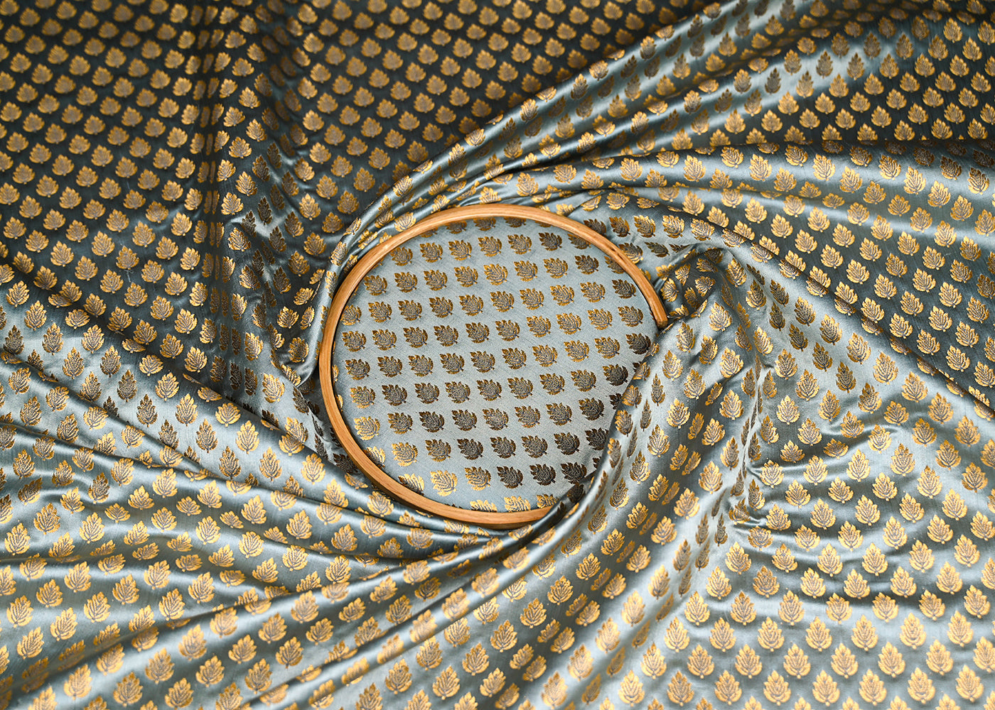 grey-banarasi-brocade-fabric-with-all-over-golden-zari-handloom-20827-close-view