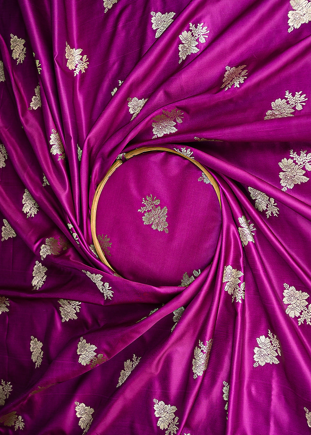 Purple-Banarasi-Silk-Fabric-With-All-Over-Buti-Of-Golden-Zari-Handloom-20888-close-view