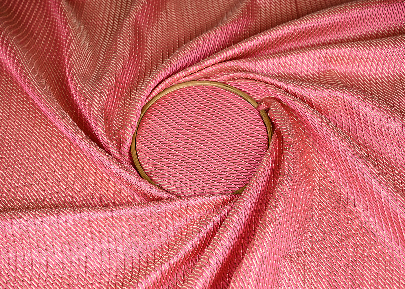 Pink-Banarasi-Silk-Fabric-With-All-Over-Golden-Zari-Handloom-20955-clsoe-view