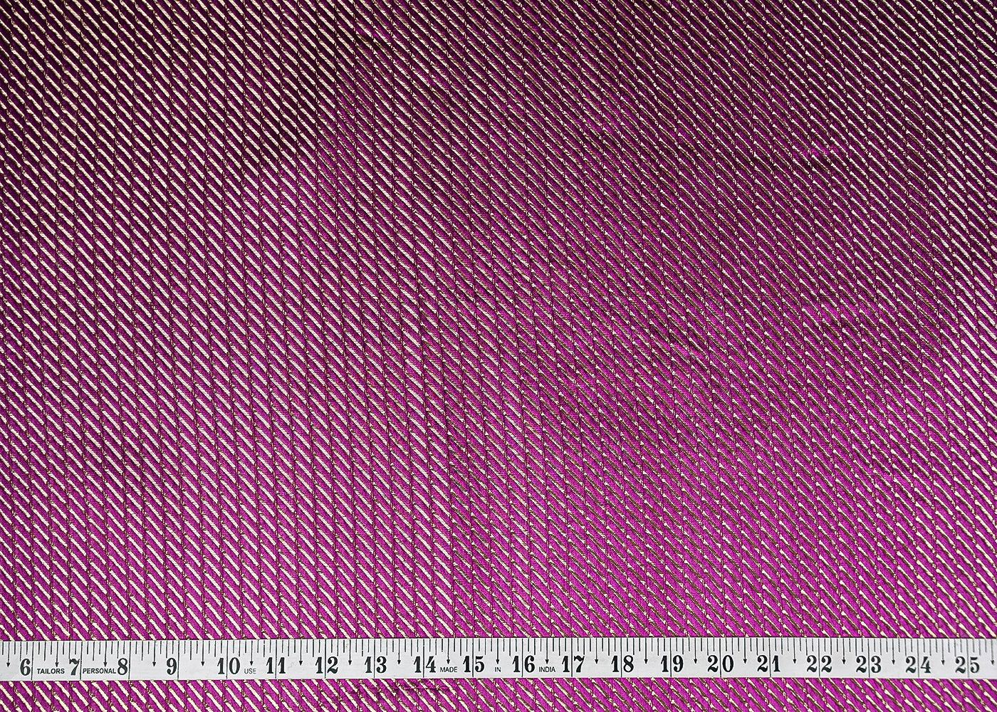 Purple-Banarasi-Silk-Fabric-With-All-Over-Golden-Zari-Handloom-20957-measurement-view