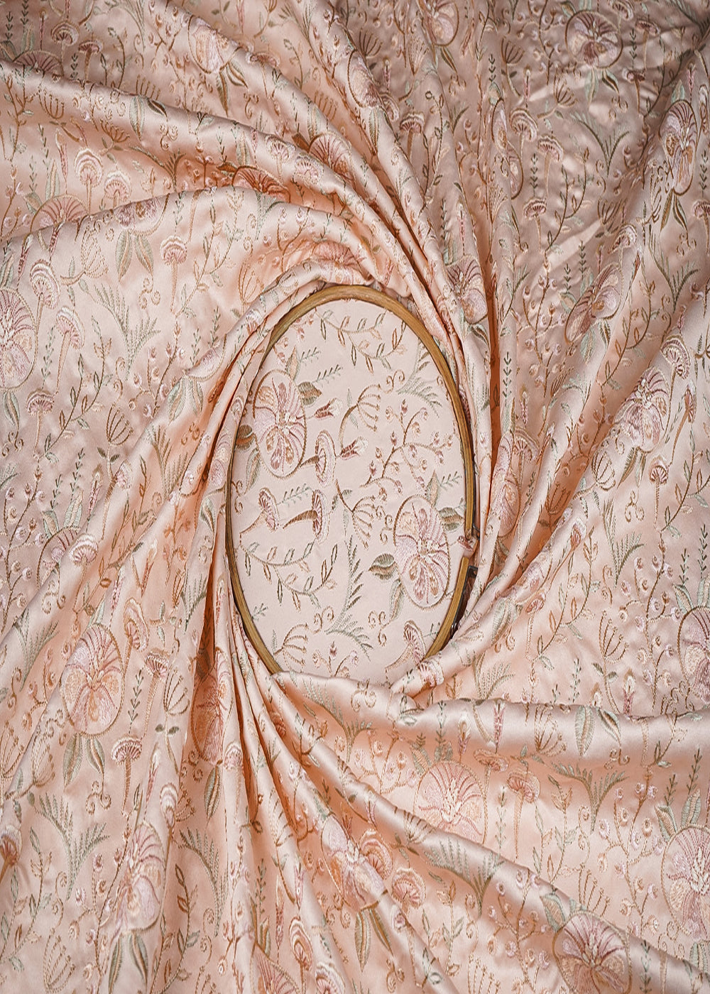 Peach-Satin-Fabric-With-All-Over-Thread-And-Sequins-Work-20976-close-view