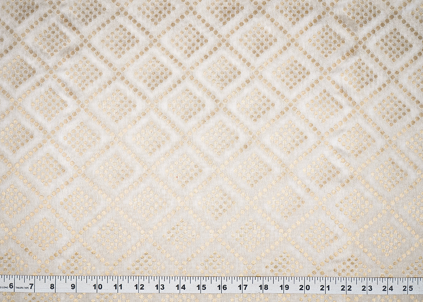 White-Dyeable-Chanderi-Fabric-With-All-Over-Golden-Zari-Handloom-20995-measurement-view