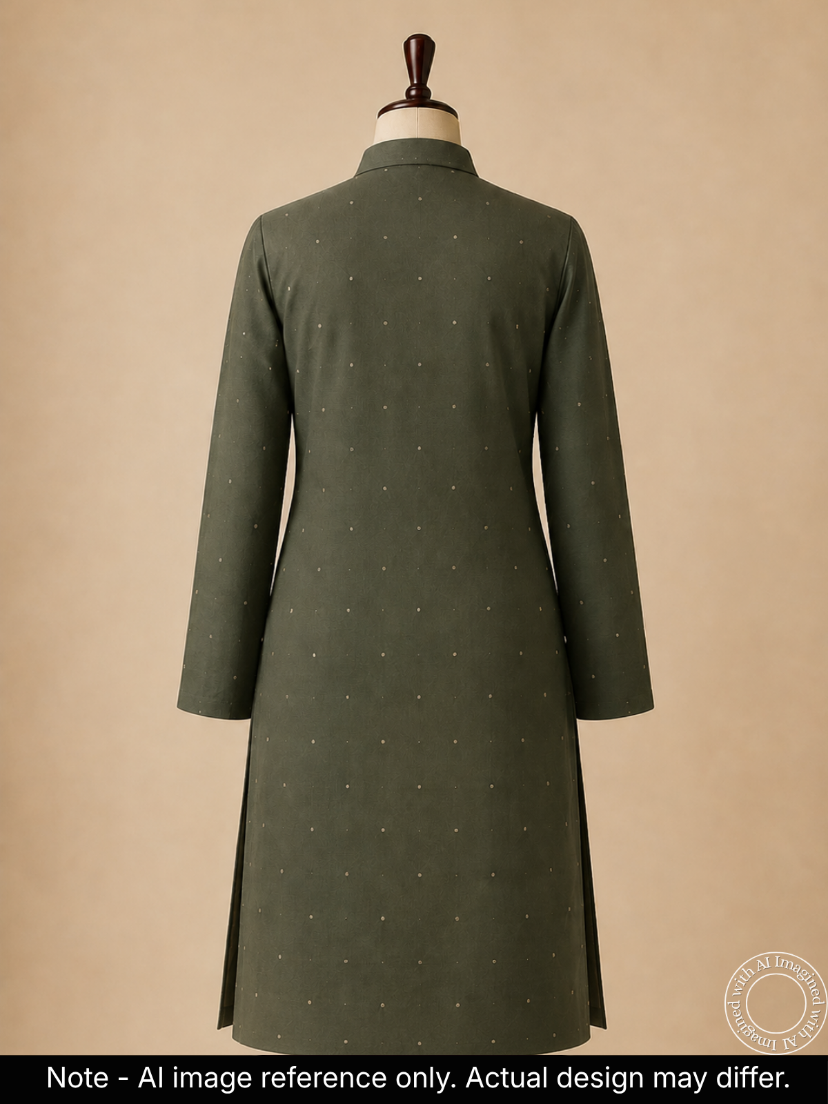 the-kohinoor-unstitched-sage-green-kurta-fabric-for-men-21361-back-panel
