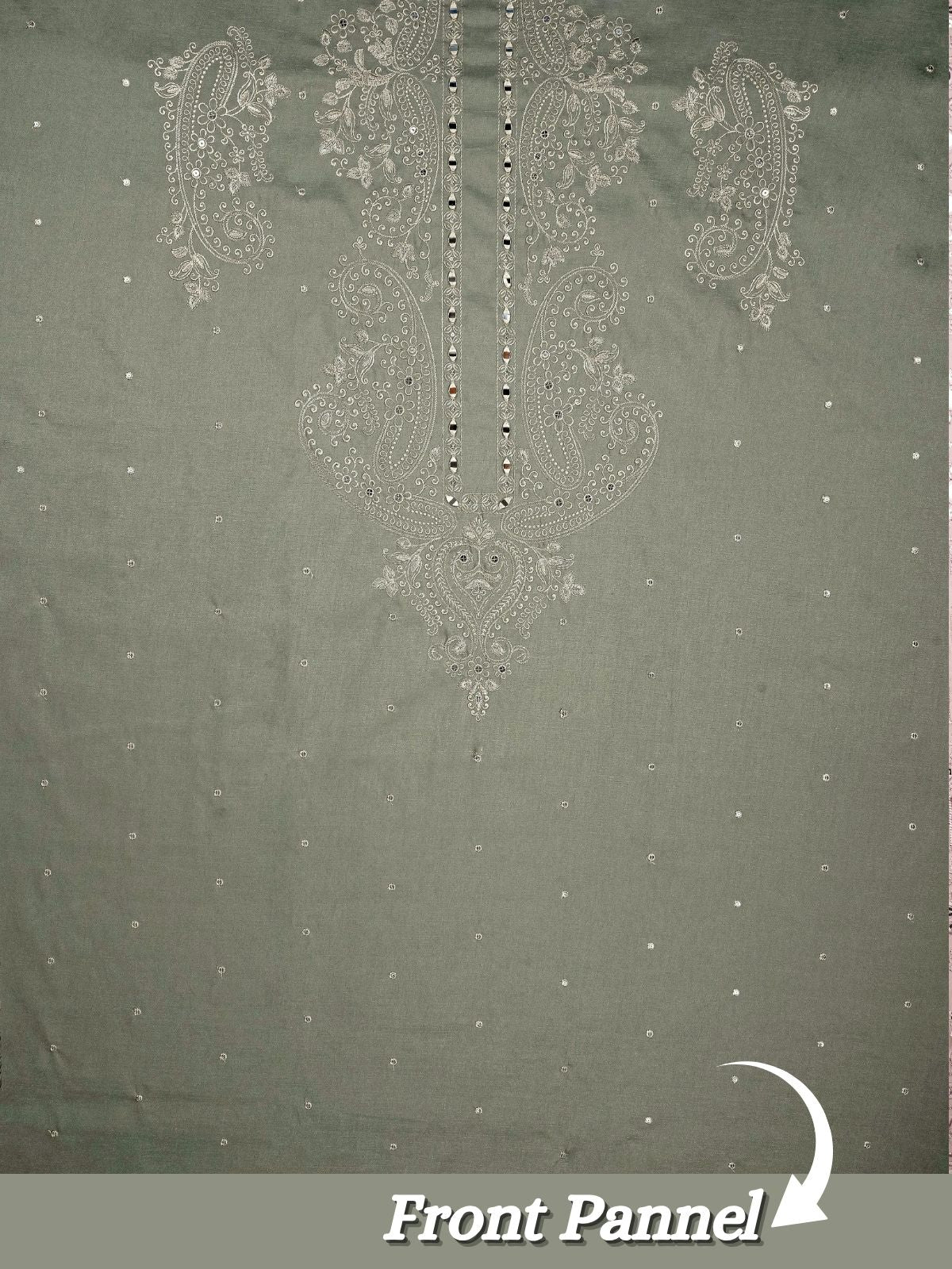 The Kohinoor - Unstitched Light Green Kurta Fabric For Men 21361