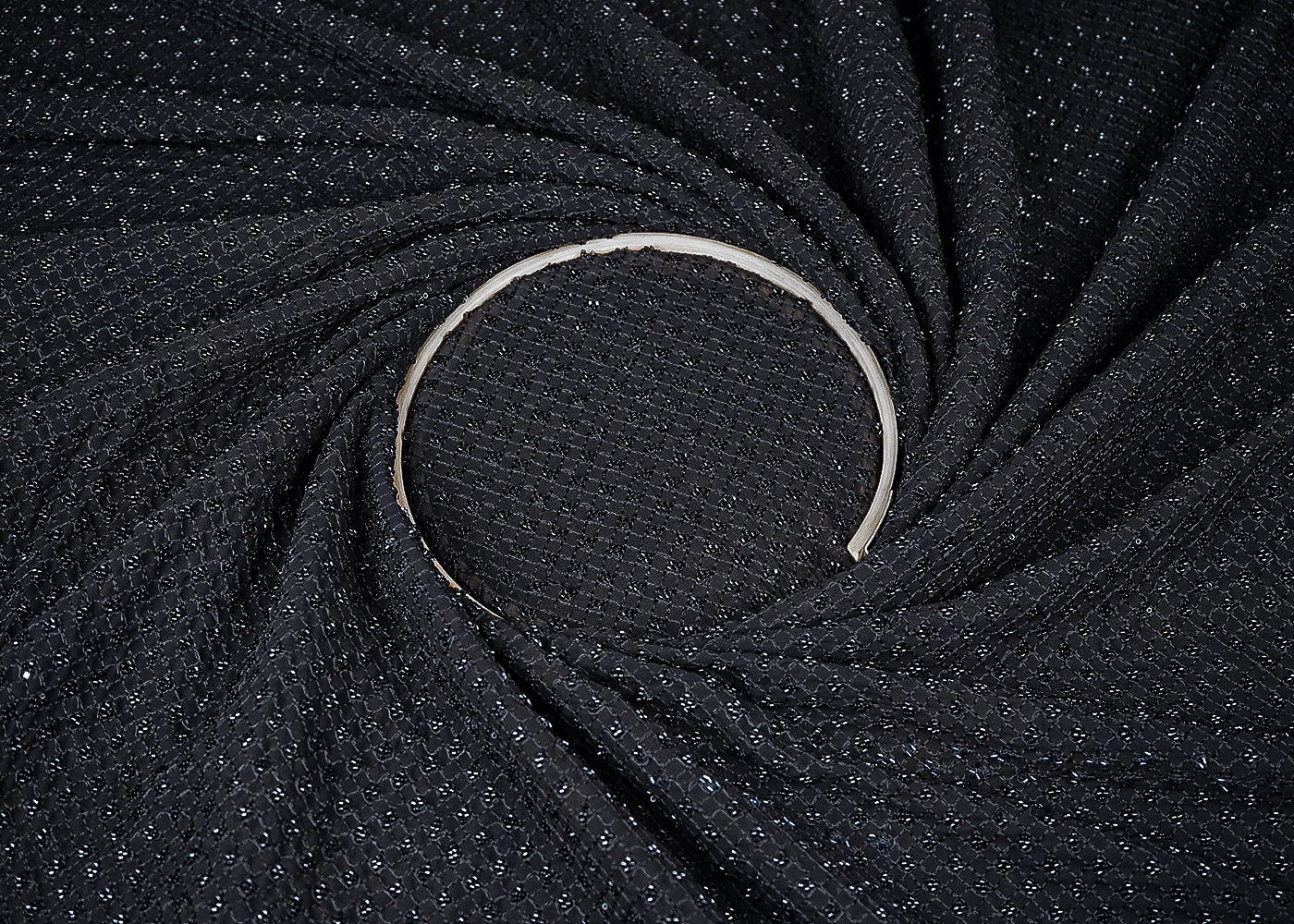 Mrunal Thakur Inspired Edition | Black Georgette Unstitched Fabric 21505