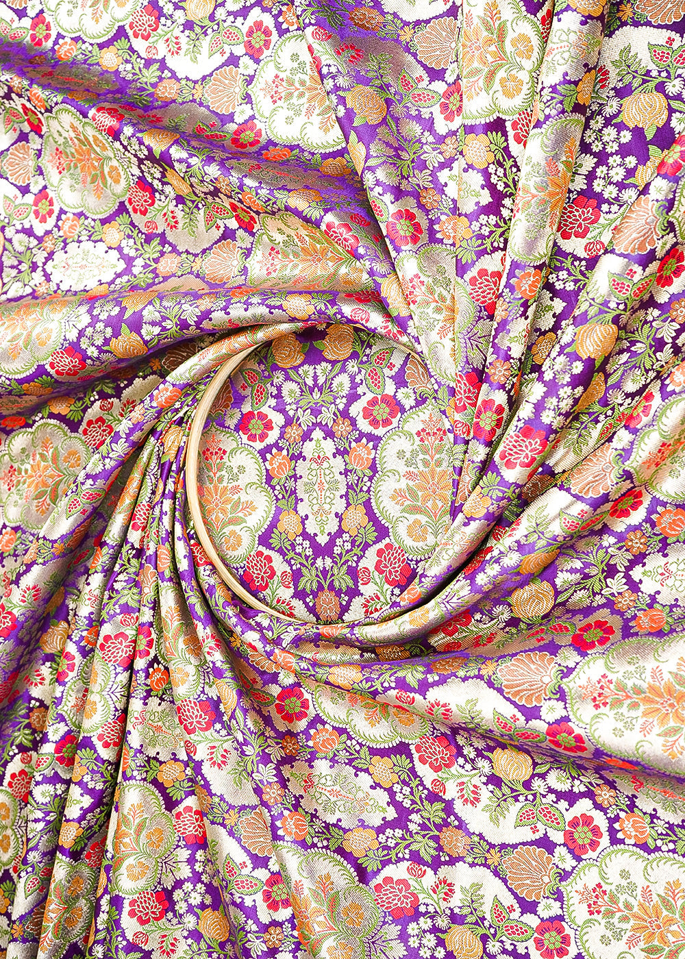 Purple-Pure-Banarasi-Brocade-Fabric-With-All-Over-Thread-And-Zari-Handloom-21532-close-view