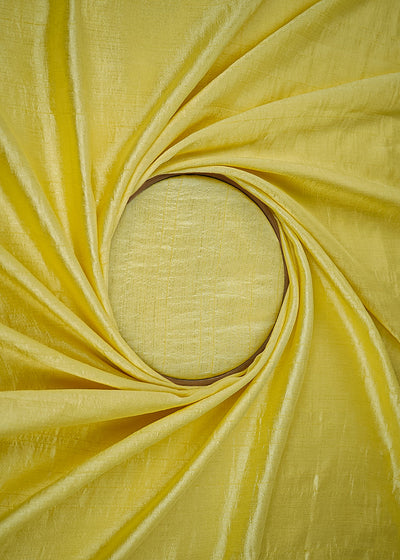 Butter Yellow Colored Nysa Silk Fabric 21549(101)