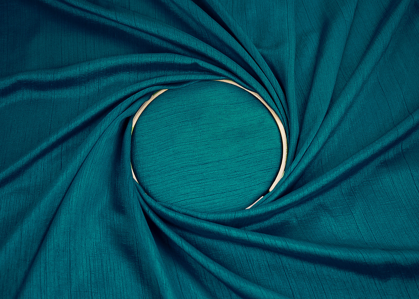 Teal Blue Colored Nysa Silk Fabric 21549(106)