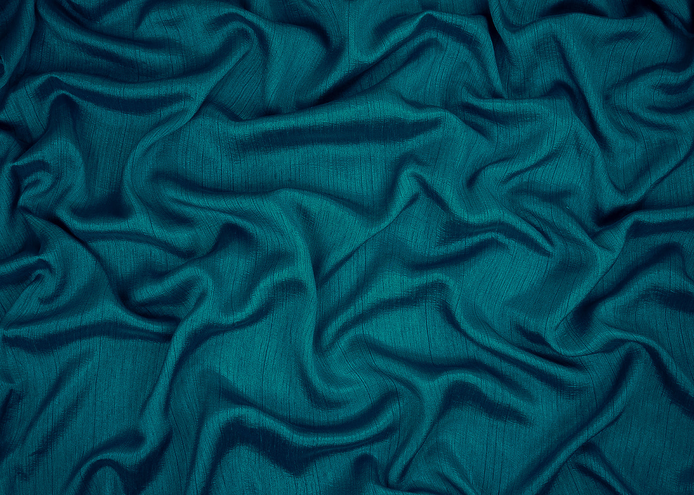 Teal Blue Colored Nysa Silk Fabric 21549(106)
