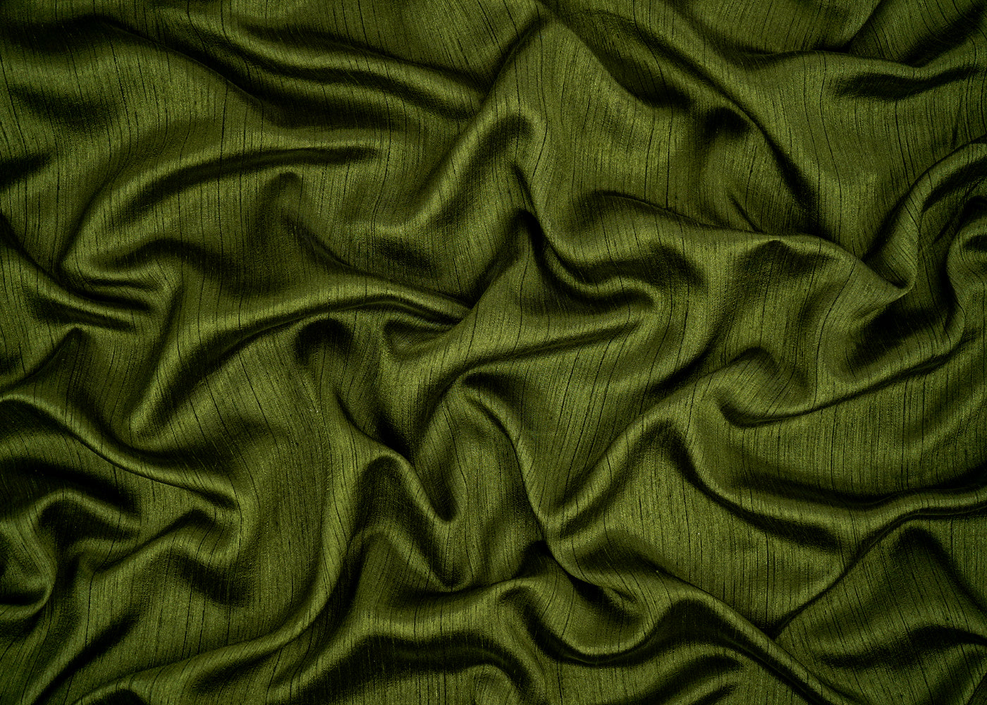 Green Colored Nysa Silk Fabric 21549(107)