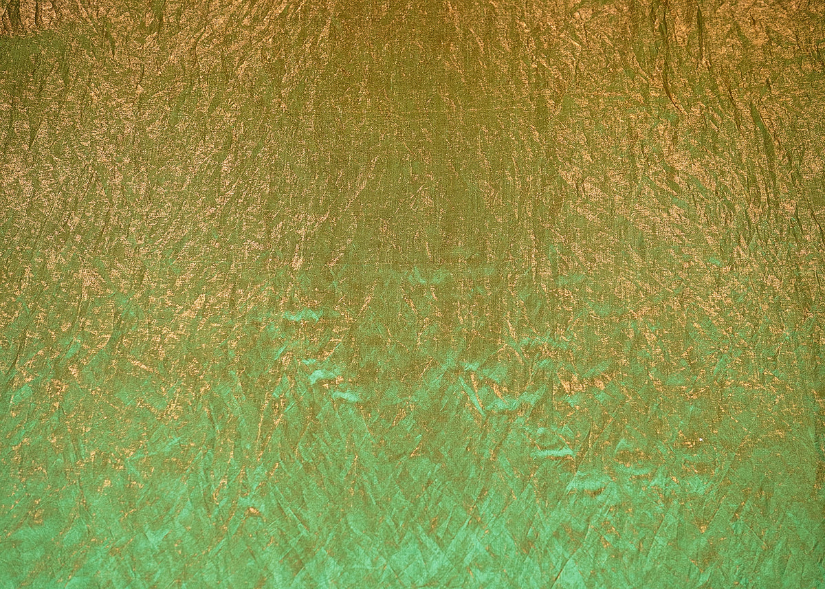 Dark Green Colored Diamond Silk Fabric 21551(101)