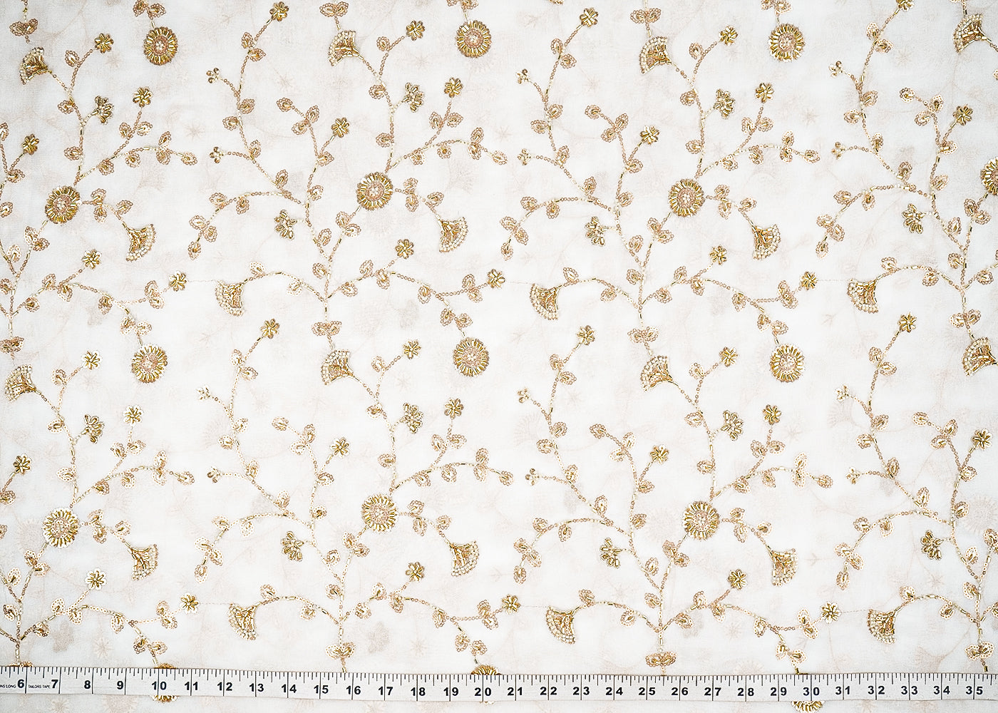 White-Dyeable-Georgette-Fabric-With-All-Over-Sequins,-Katdana-And-Bead-Work-21561-measurement-view