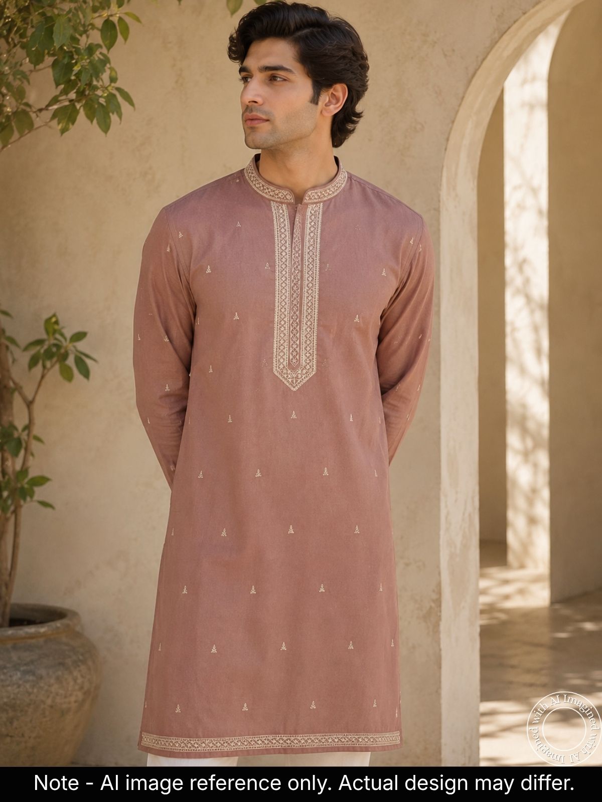 The Kohinoor - Unstitched Lavender Kurta Fabric For Men 21658
