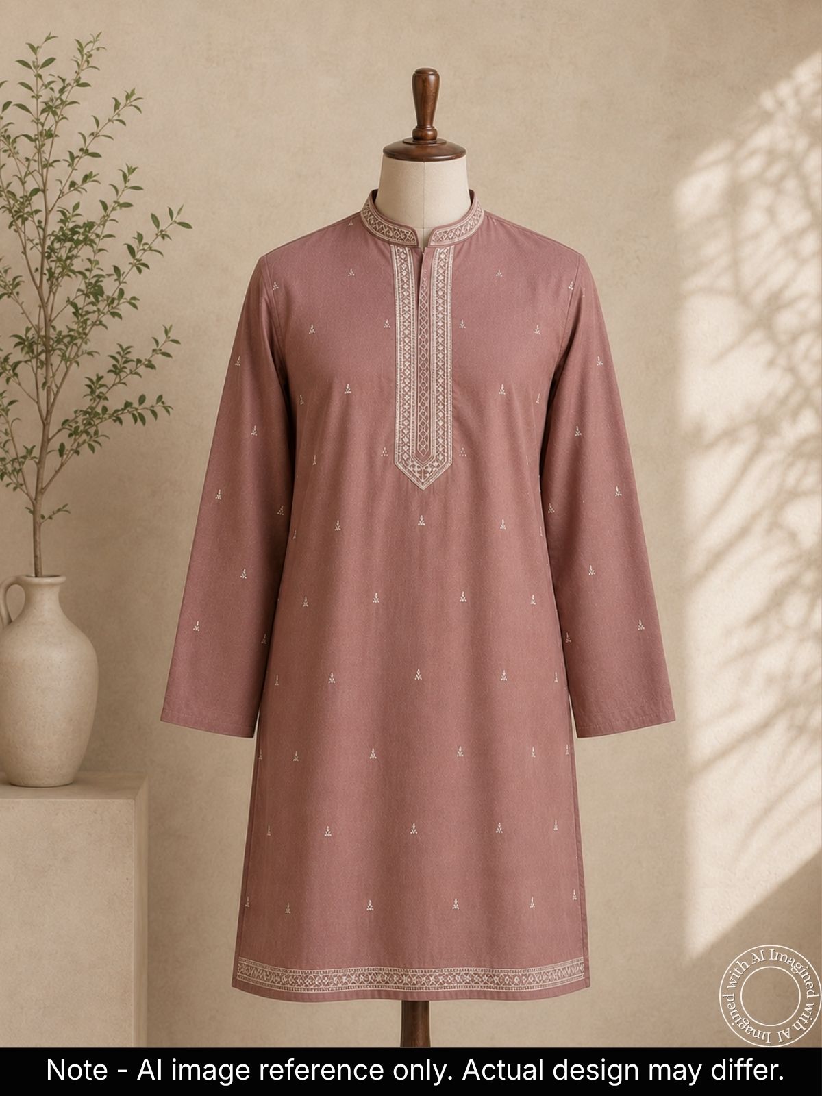 The Kohinoor - Unstitched Lavender Kurta Fabric For Men 21658