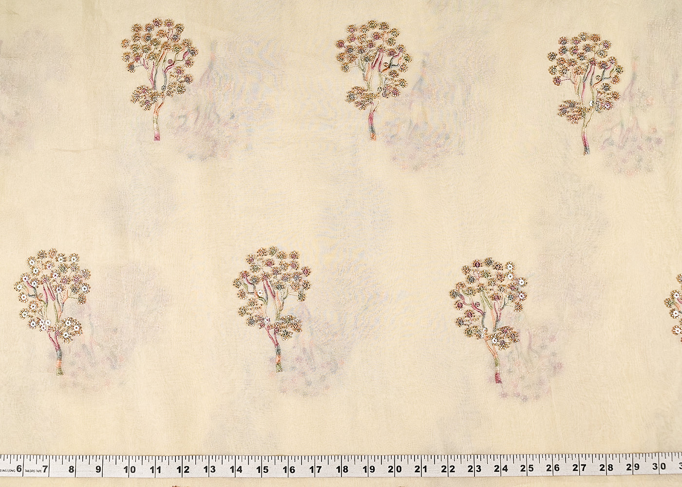 Light-Cream-Organza-Fabric-With-All-Over-Thread-Sequins-And-Katdana-Work-21723-measurement-view
